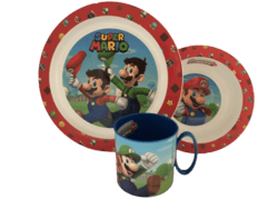 SUPER MARIO SPISESÆT 3 DELE