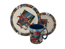SPIDERMAN SPISESÆT 3 DELE (stor krus)