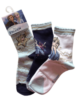 DISNEY FROZEN STRØMPER 3 PAR