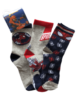 SPIDER-MAN STRØMPER, 3 PAR