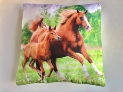 Pude Med Motiv Af Heste