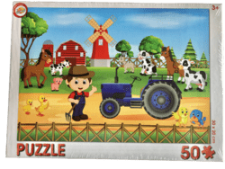 PUSLESPIL BONDEGÅRD MED DYR