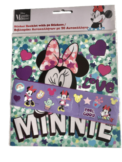DISNEY MINNIE BOG + STICKERS