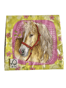 SERVIETTER MED HESTEMOTIV