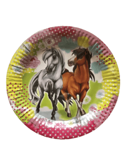 TALLERKEN MED HESTEMOTIV