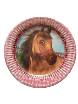 TALLERKEN MED HESTEMOTIV