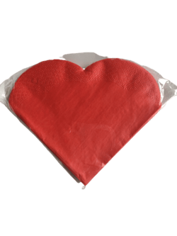 HJERTE SERVIETTER, RØDE