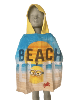 MINIONS HOODED BADEPONCHO