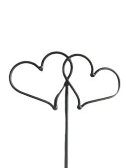 Hjertespyd Dobbelt  I Metal