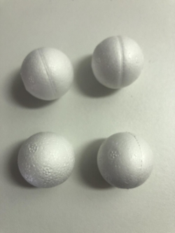 Styroporkugle Ø  30 mm, 1o stk.