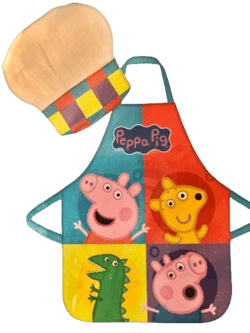 GURLI GRIS FORKLÆDE OG KØKKENHAT