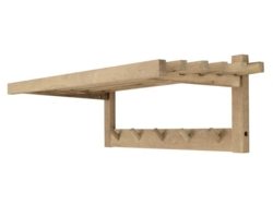 UNO KNAGERÆKKE I WHITEWASH SÆBEBEHANDLET MASSIV EG