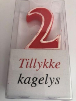 Fødselsdags tal lys