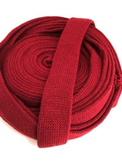 Tubestrik, vinrød 3 cm. 10 meter