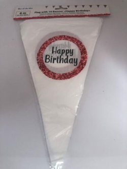 Flagbanner Happy Birthday