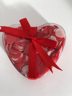 Badekonfetti, Hjerter