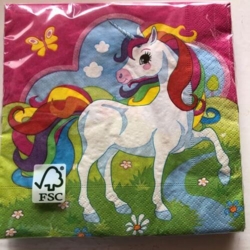 Enhjørning Servietter