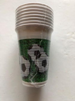 Kop Med fodboldmotiv