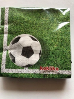 Servietter Med Fodboldmotiv