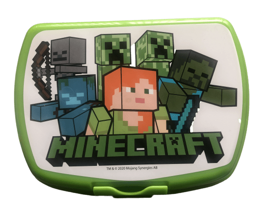 MINECRAFT MADKASSE GRØN