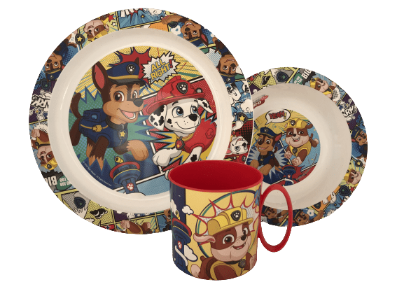 PAW PATROL SPISESÆT 3 DELE