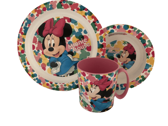 MINNIE MOUSE SPISESÆT 3 DELE