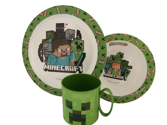 MINECRAFT SPISESÆT 3 DELE