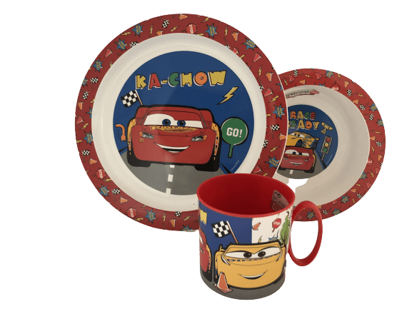 DISNEY CARS MCQUEEN SPISESÆT 3 DELE