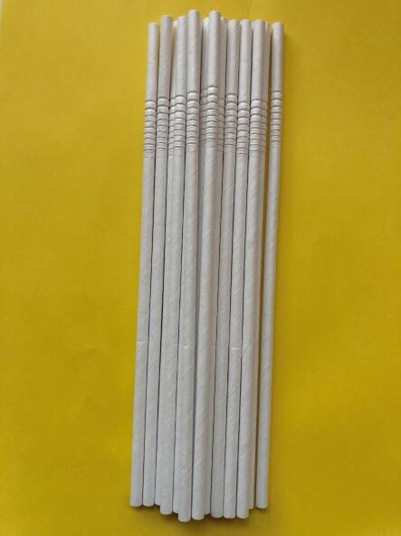 Sugerør Med Knæk Papir, Hvide