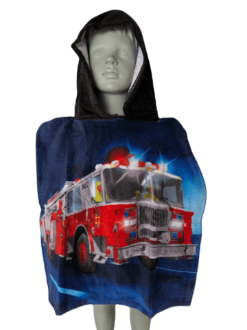 FIRE TRUCK BADEPONCHO