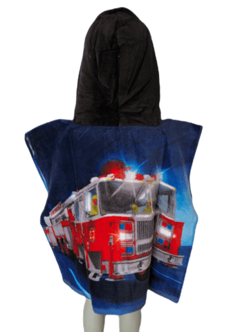 FIRE TRUCK BADEPONCHO