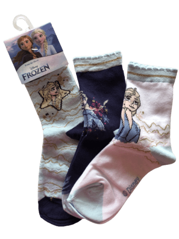DISNEY FROZEN STRØMPER 3 PAR