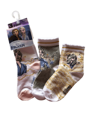 DISNEY FROZEN STRØMPER 3 PAR