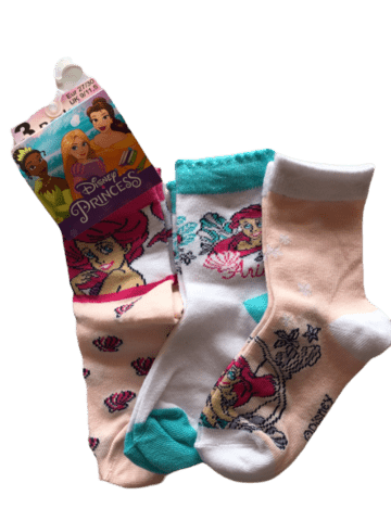 DISNEY PRINCESS STRØMPER, 3 PAR