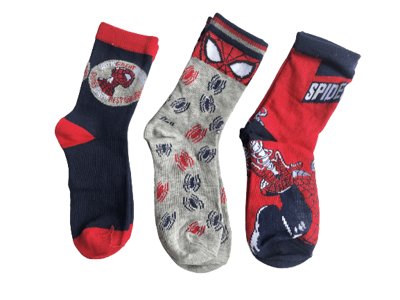 SPIDER-MAN STRØMPER, 3 PAR