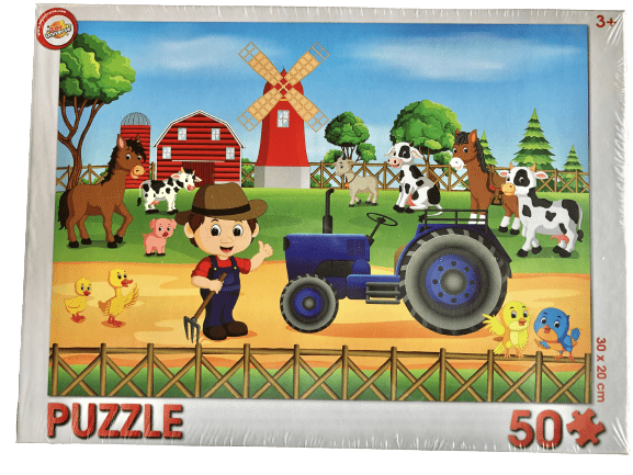 PUSLESPIL BONDEGÅRD MED DYR