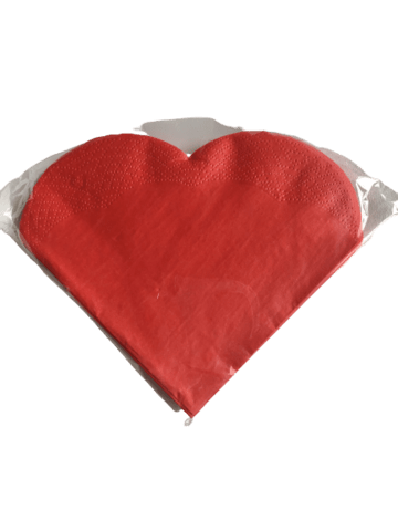 HJERTE SERVIETTER, RØDE