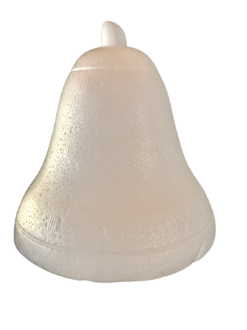 STYROPOR KLOKKE.  9 cm. 3 STK.