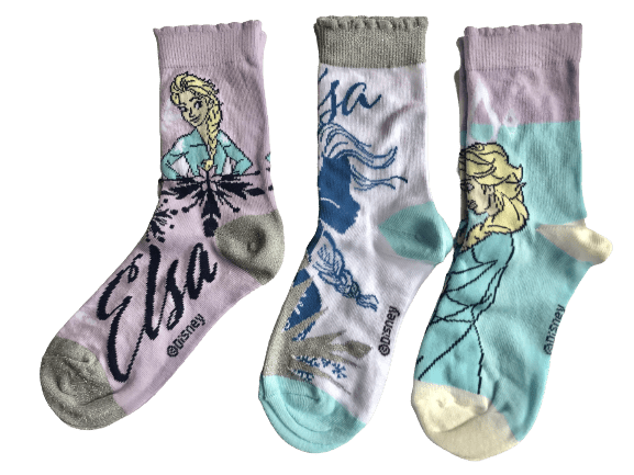 Disney Frozen strømper med Elsa, 3 par