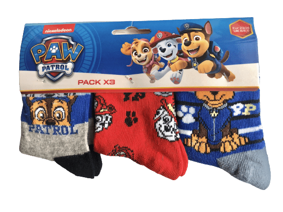 Paw Patrol Strømper, 3 par