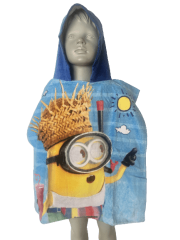 MINIONS HOODED BADEPONCHO