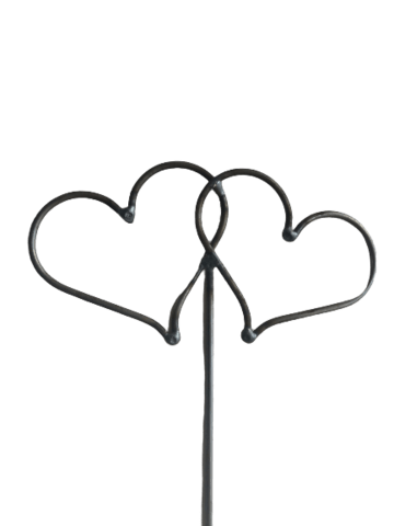 Hjertespyd Dobbelt  I Metal