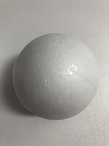 Styroporkugle Ø 50 mm, 4 stk.