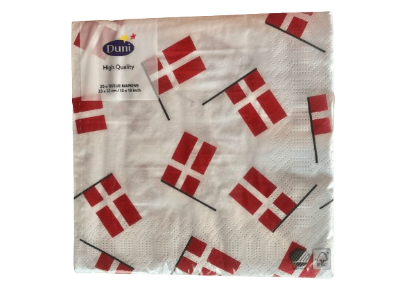 SERVIETTER MED FLAG
