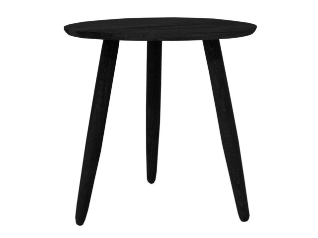 UNO SIDEBORD I SORT MALET MASSIV EGETRÆ