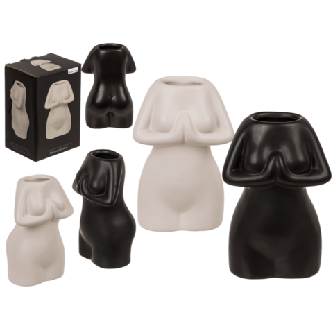 Keramik Vase, Kvinde Krop