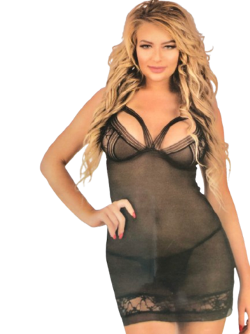 Natkjole med String Trusse fra LivCo Corsetti