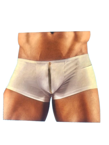 Herre Tights i Hvid og Med Englevinger