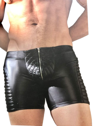 Herre Wetlook Biker Pants med Lynlås