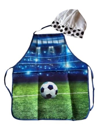 Fodbold Forklæde med Hat